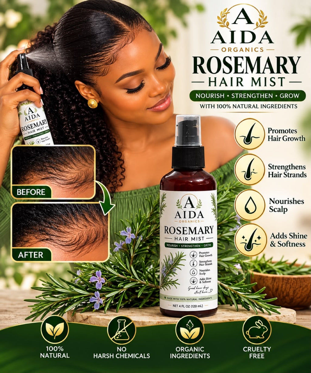 AIDA Organics Rosemary Hair Mist - benefits
